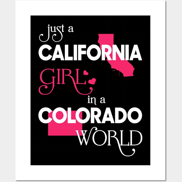 Just California Girl In Colorado World Wall Art by FaustoSiciliancl